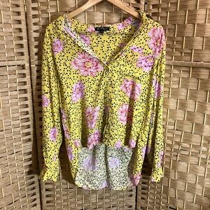 Velvet Heart Yellow Floral Blouse